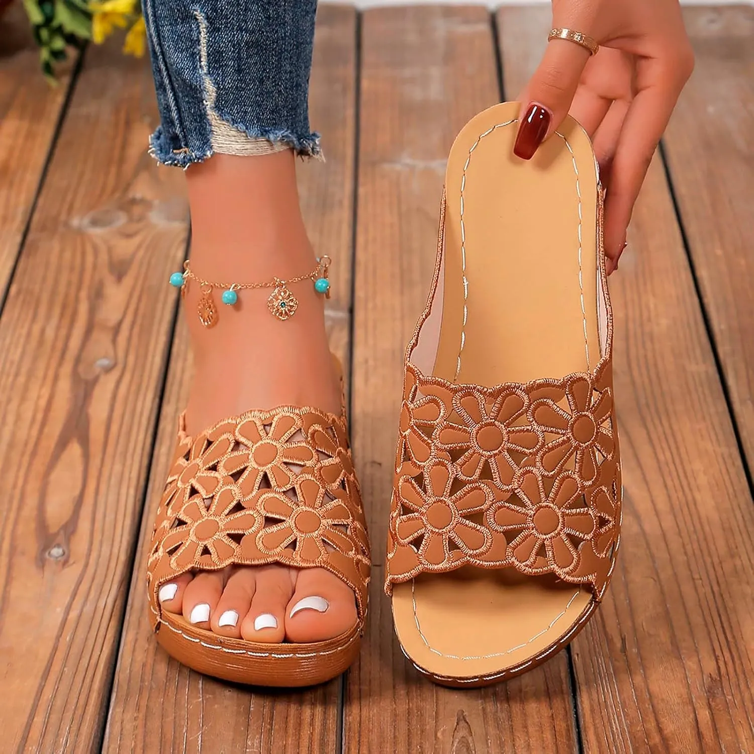 Arch Support Thick Bottom Sandals for Women Summer Outdoor Camping Walking Beach Sandal Summer Dress Sandals
