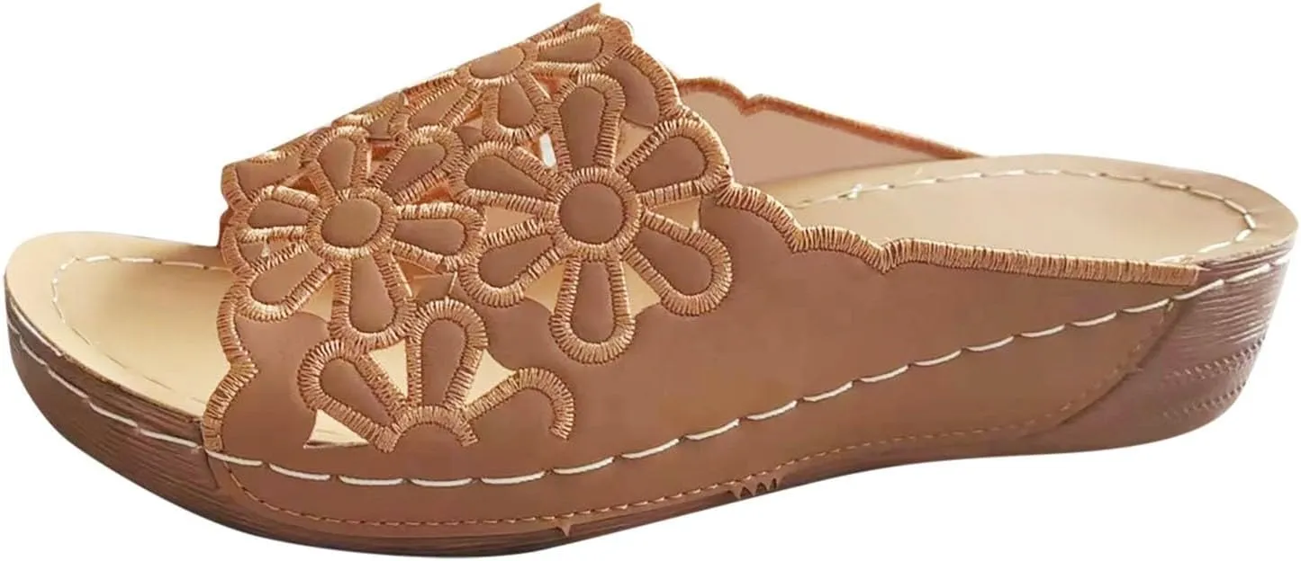 Arch Support Thick Bottom Sandals for Women Summer Outdoor Camping Walking Beach Sandal Summer Dress Sandals