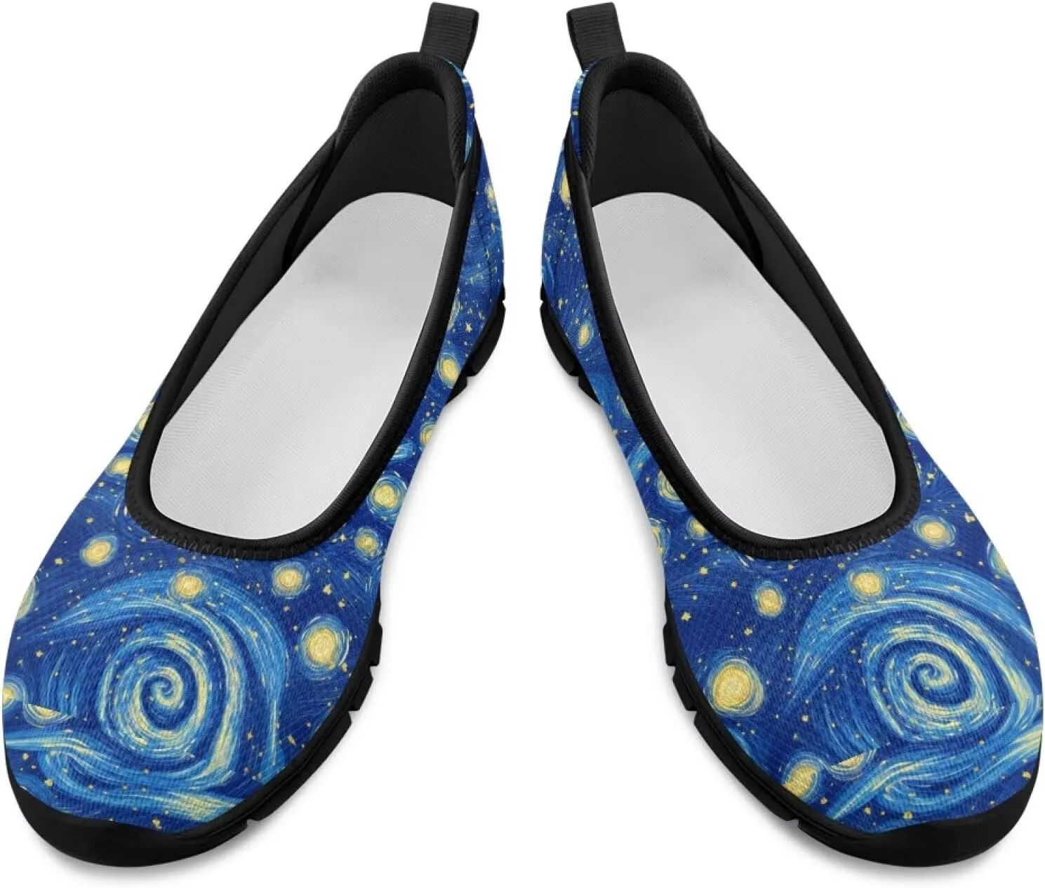 Doojoayie Art Casual Slip On Shoes for Ladies Flat Shoes Comfort for Dalil Casual