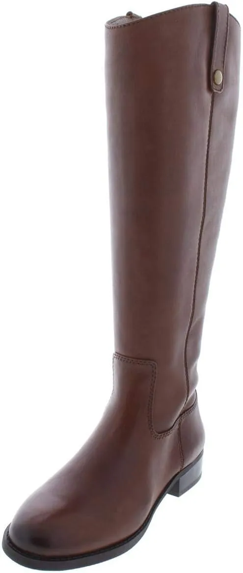 INC Womens Fawne Wide Calf Leather Riding Boots Brown 9 Medium (B,M)