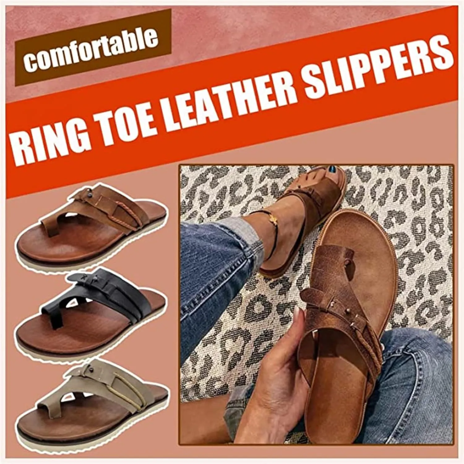 Lausiuoe Sandals Women Comfortable Walking Thong Flip Flops Flat Sandals Casual Dressy Summer Cute Clip Toe Beach Shoes