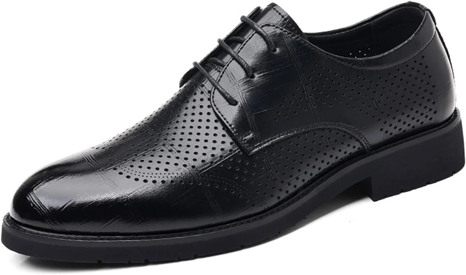 Men's Dress Shoes Formal Business Casual Oxford Shoes Non Slip Casual Work Derby Shoes for Men