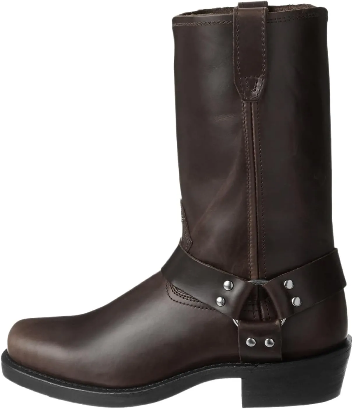 Men's Motorcycle Boot For Riding Waterproof Black PU Leather Boots Mid Calf Boots For Men