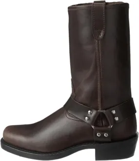 Men's Motorcycle Boot For Riding Waterproof Black PU Leather Boots Mid Calf Boots For Men