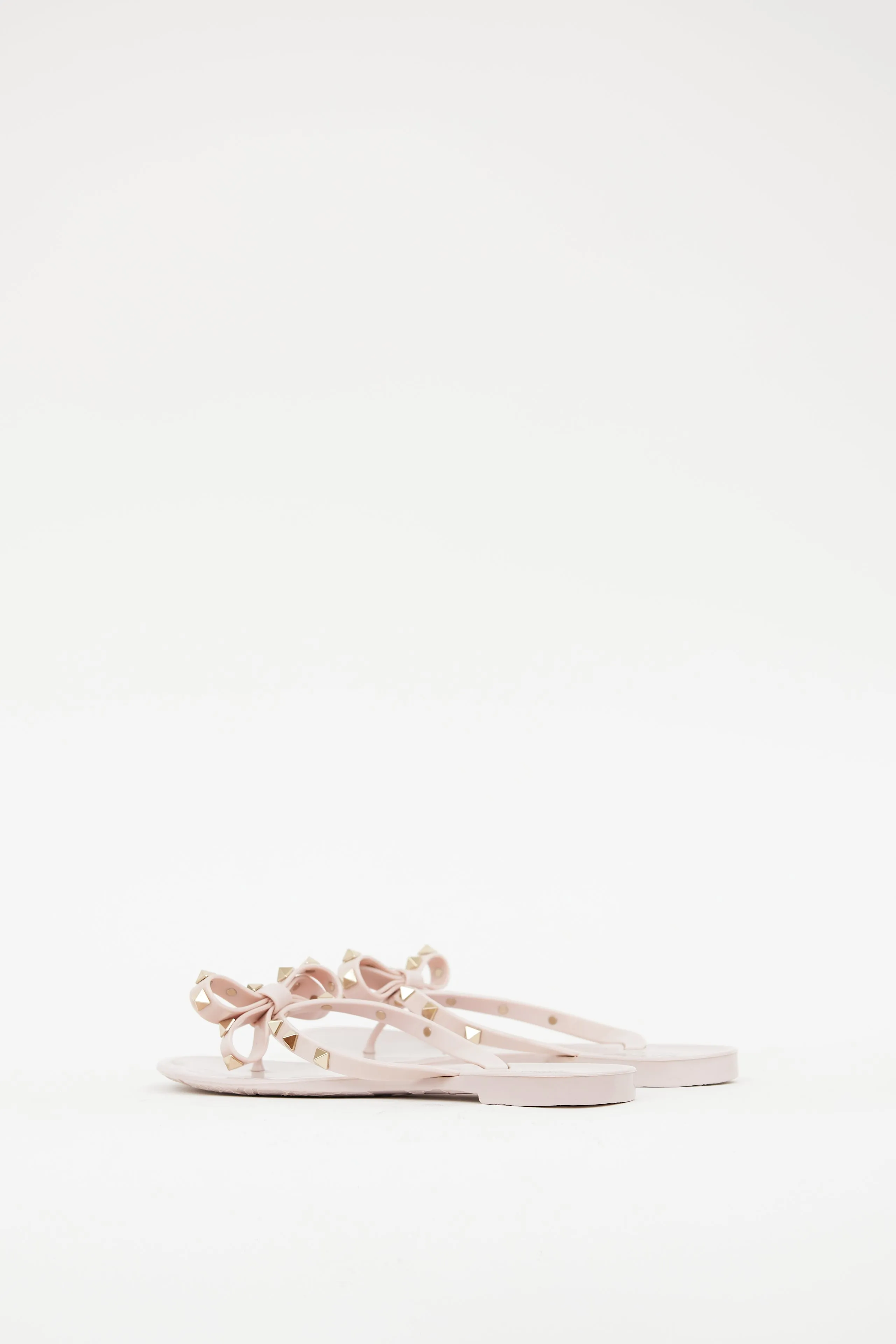 Pink Rubber Rockstud Sandal