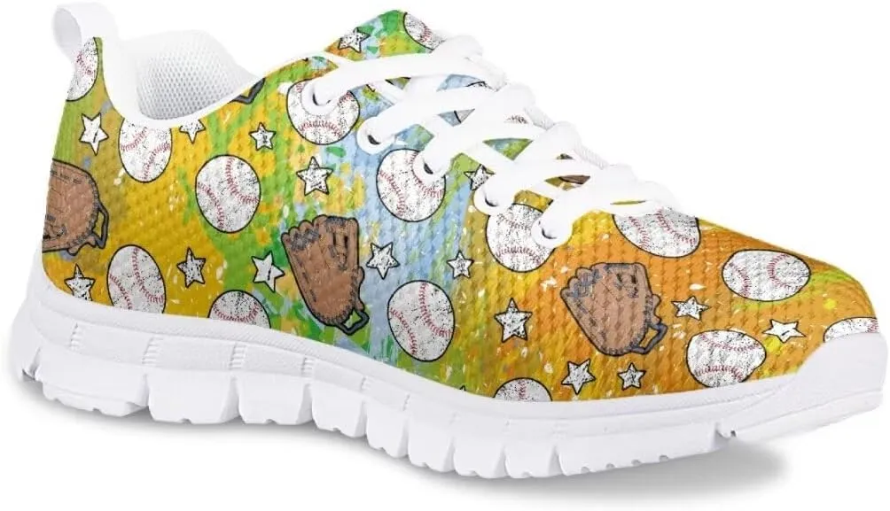 Pinupub Kids Running Shoe for Boys Girls Lace-up Running Tennis Sneakers Casual Sports Shoes