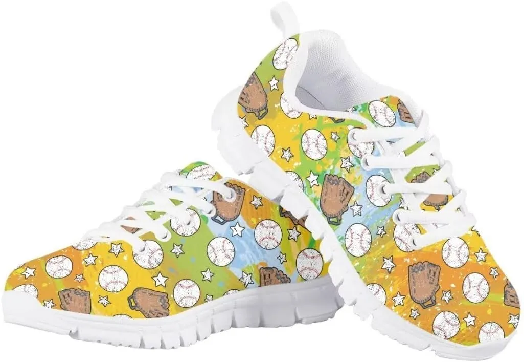 Pinupub Kids Running Shoe for Boys Girls Lace-up Running Tennis Sneakers Casual Sports Shoes