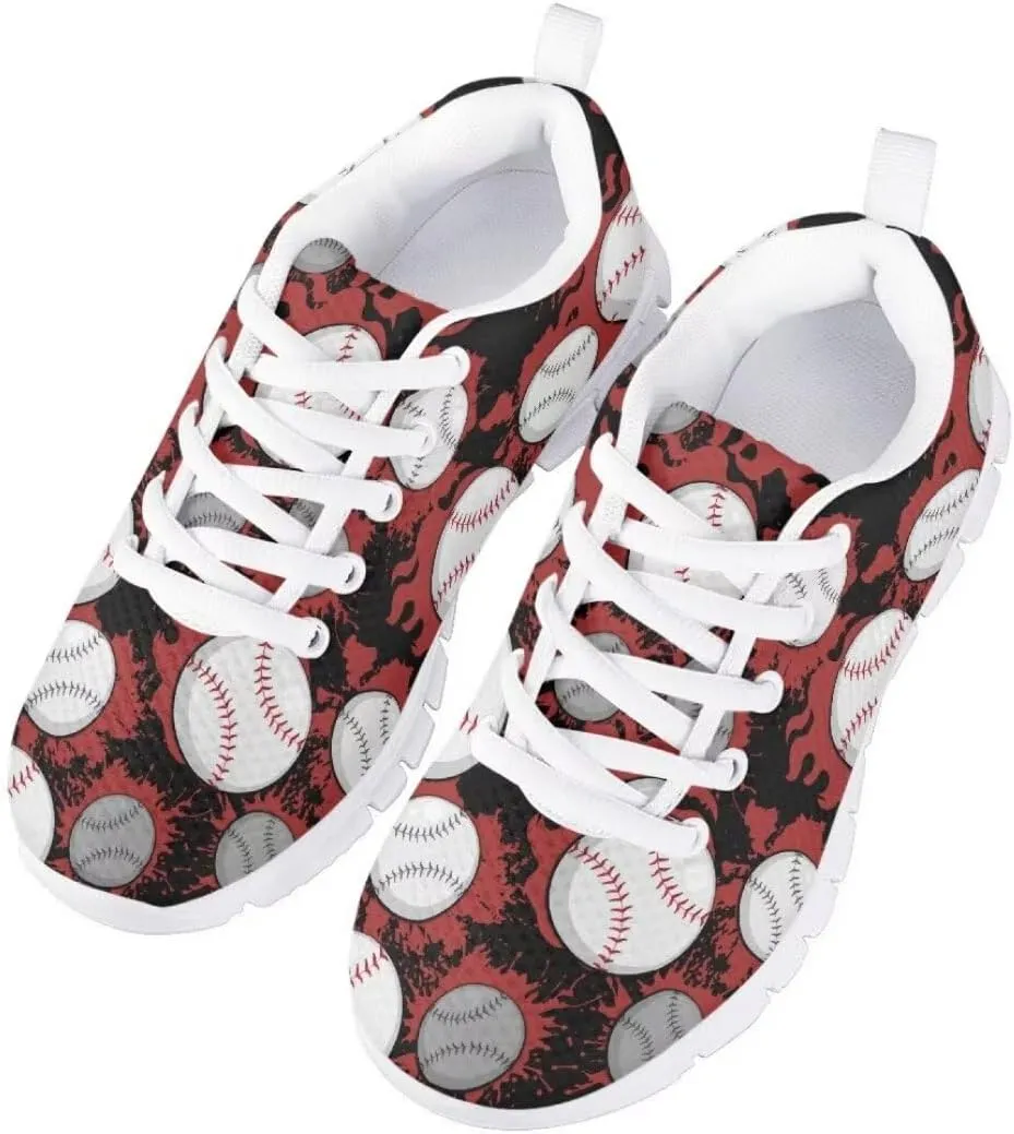 Pinupub Kids Running Shoe for Boys Girls Lace-up Running Tennis Sneakers Casual Sports Shoes