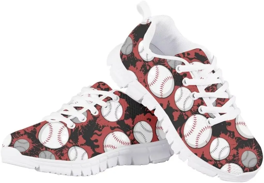 Pinupub Kids Running Shoe for Boys Girls Lace-up Running Tennis Sneakers Casual Sports Shoes