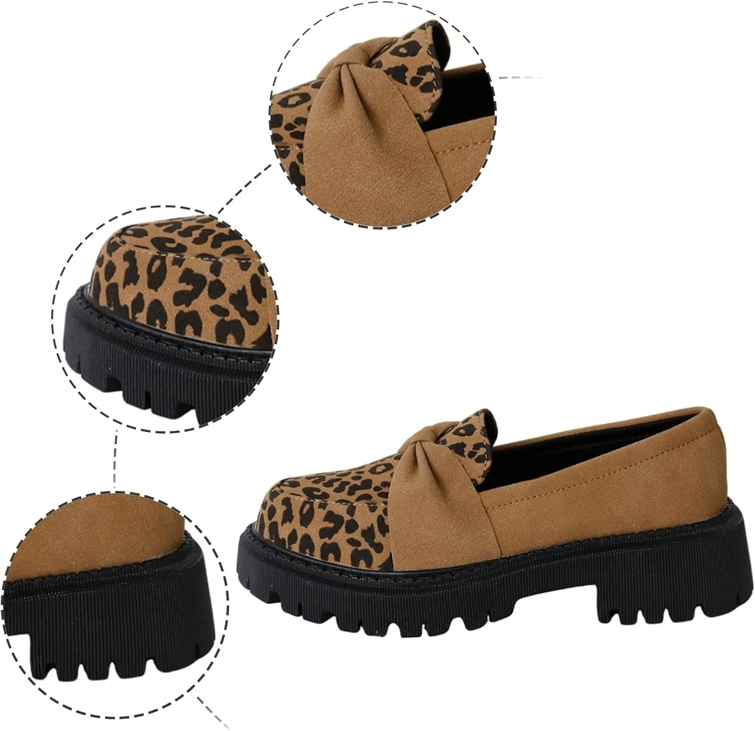 Platform Shoes for Women Chunky Loafers Slip On Penny Loafers Comfort Business Shoes Dressy Loafers Shoes Work Shoes