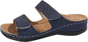 Wedge Sandals for Women Dressy Comfortable Soft Cushion Orthotic Sandals Open Toe Casual Slippers with Arch Support Beach Walking Shoes for Summer Outdoor Casual
