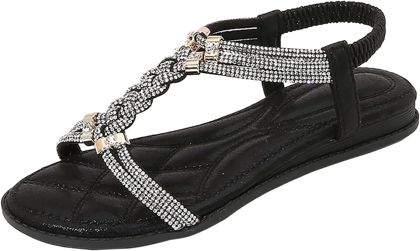 Women Clip Toe Sandals Crystal Jelly Beach Flip Flops Female Students Korean Fashion Wear Women's Heeled Sandals