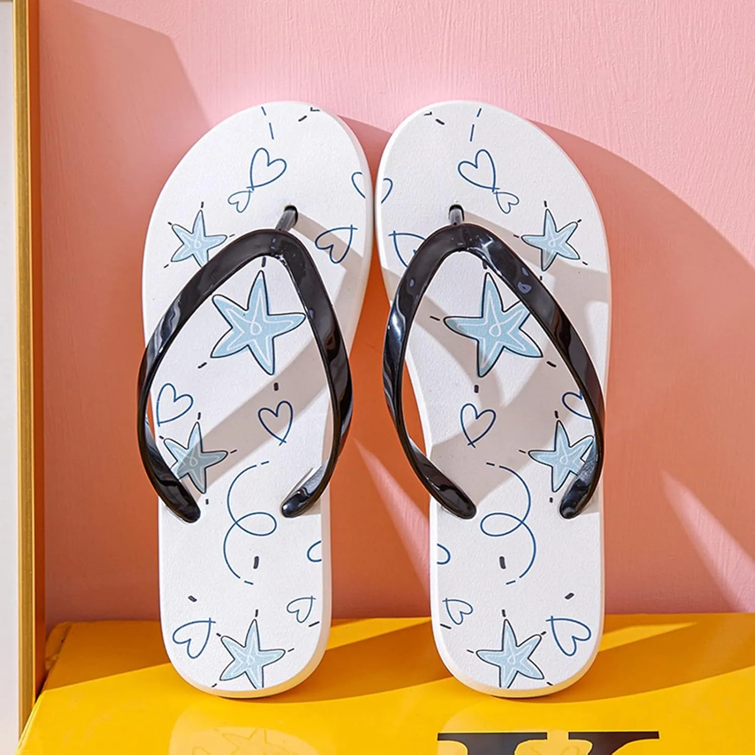 Womens Flip Flops Women's Arch Support Flip Flops Shower Slippers Comfortable Summer Beach Thong Sandals