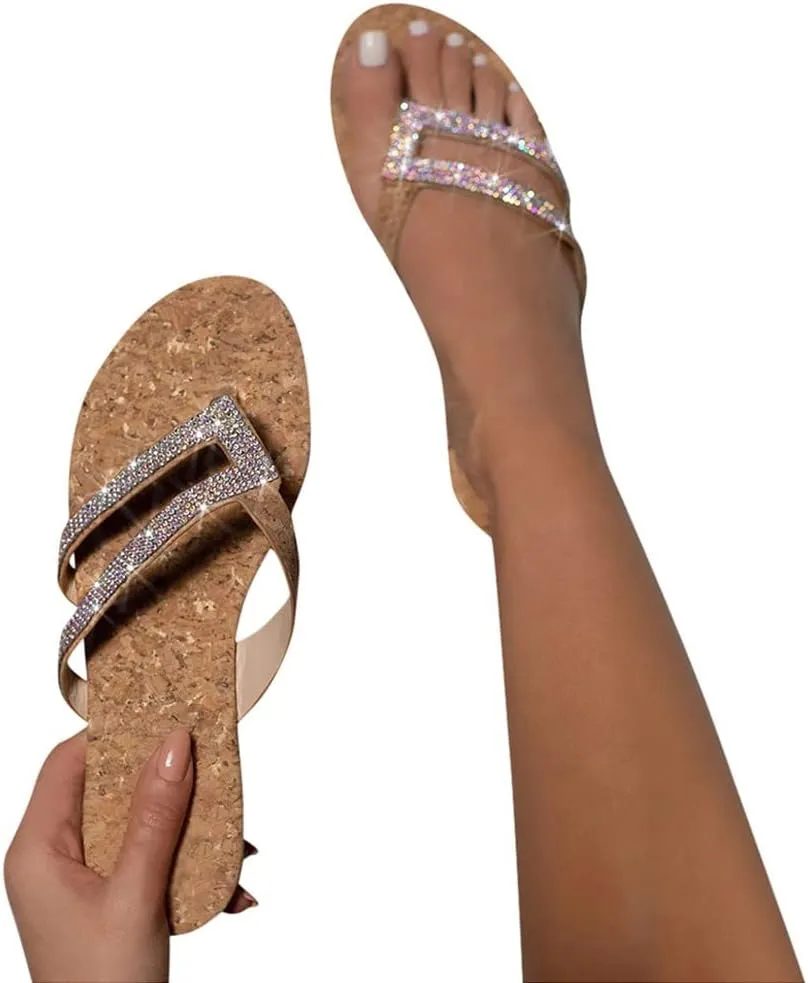 Women's Sandals Women's Arch Support Flip Flops Shower Shoes Women Comfort Walking Summer Beach Thong Sandals