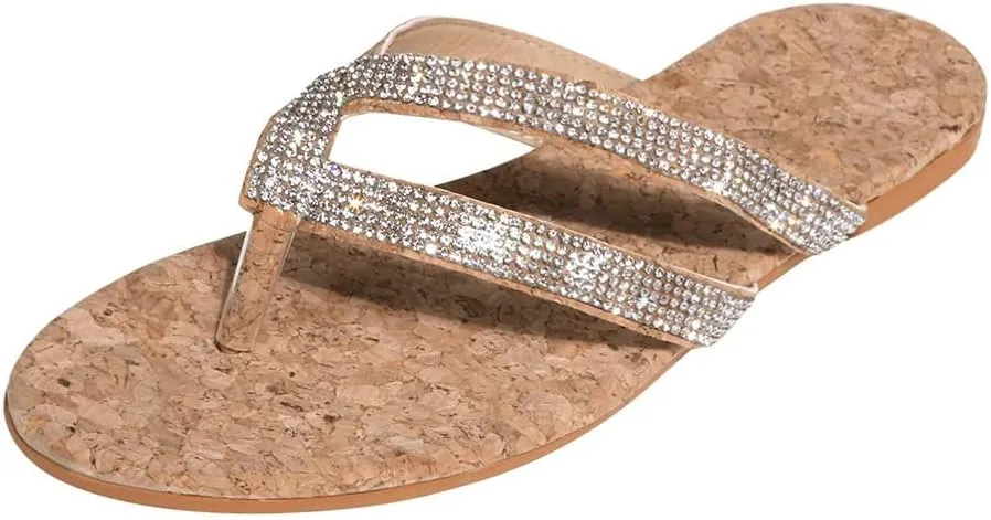 Women's Sandals Women's Arch Support Flip Flops Shower Shoes Women Comfort Walking Summer Beach Thong Sandals