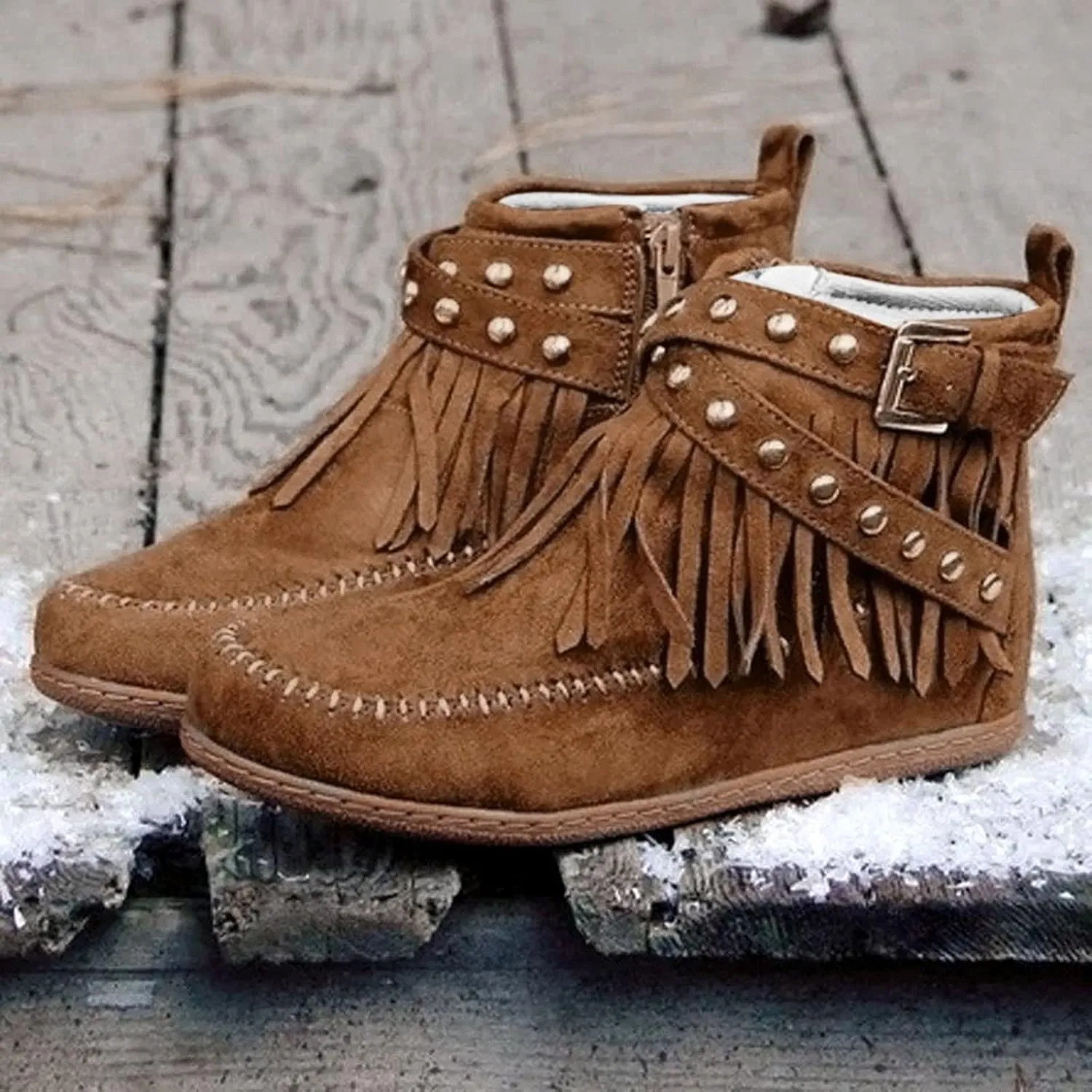 Womens Stacked Mid Heel Ankle Boots V Cut Back Zipper Leather Booties Womens Lace Up Booties Chunky High Heel Ankle Boots Open Toe Lace Up Womens Red Dress Booties And Ankle Boots Brown Wedge Booties for Women Ankle Boot Women Leather